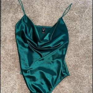 Emerald green bodysuit